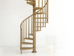 Escalier hélicoïdal bois fer inox 