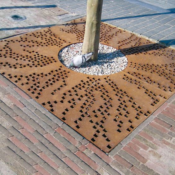 mobilier, urbain ,Grilles, d'arbre