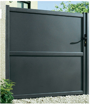 Portail battant aluminium, portail aluminium sur mesure, portail alu coulissant