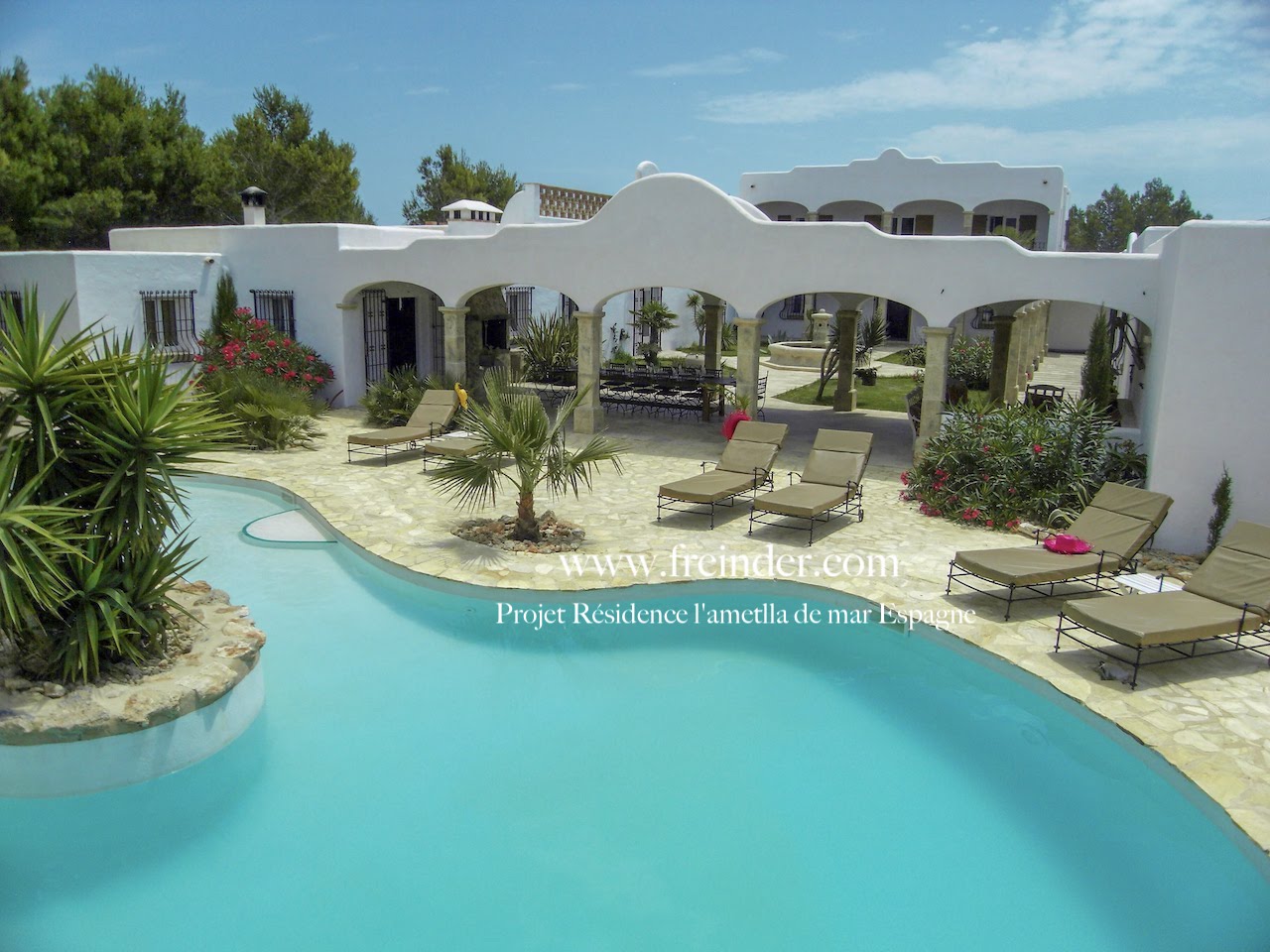 transat, en, fer, forge, marocain, marrakech, chaise, longue,