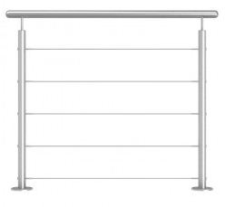 Garde corps inox,  Garde corps extérieur, garde corps escalier, 