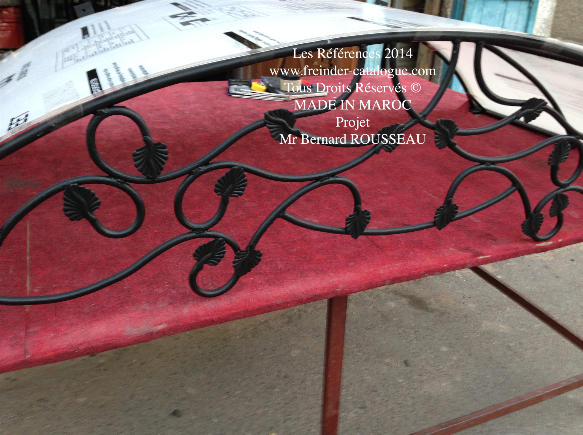 marquise en fer forge design 