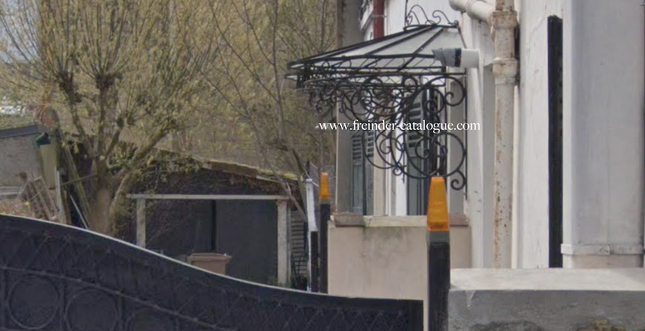 marquise, en, fer, forge