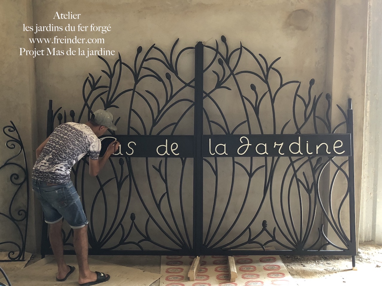 modele, de, portail, en, fer, plein,