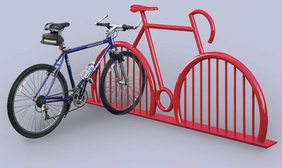 mobilier, urbain , parcs, de, cycles, 