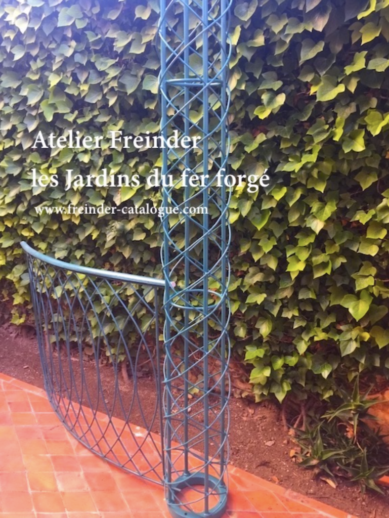 pergola, en, fer, forge