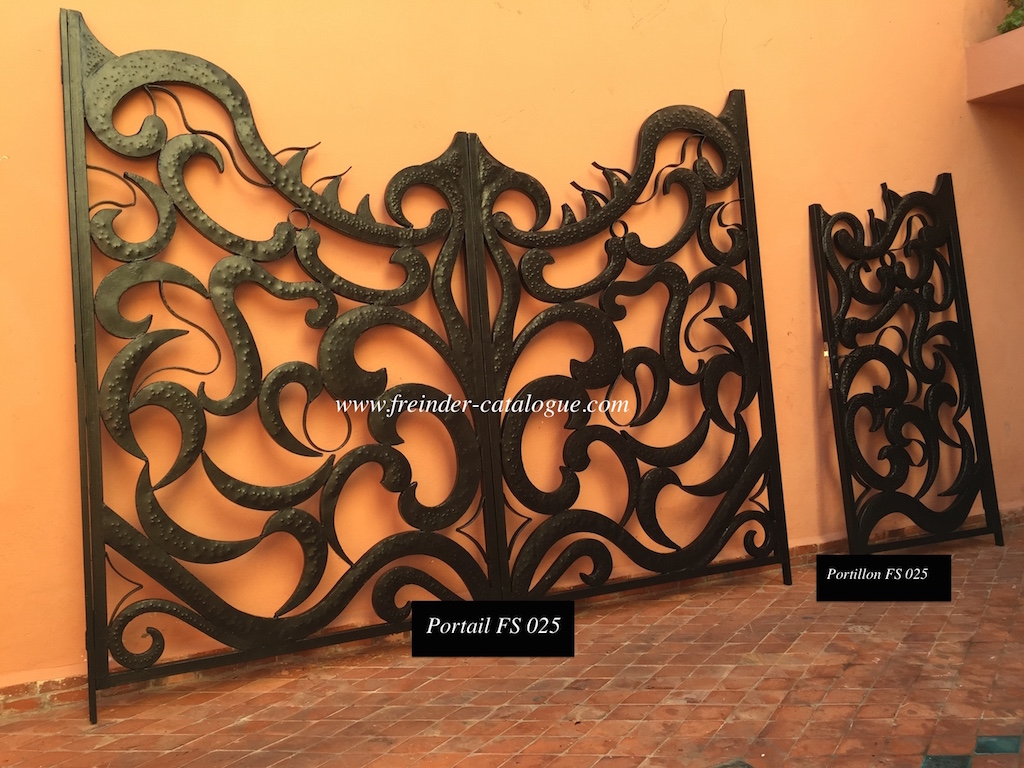 fabricant portail portillon fer forge acier design 