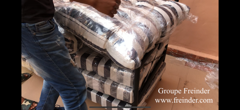 salon, de, jardin, fer, forgé, mosaique, marrakech