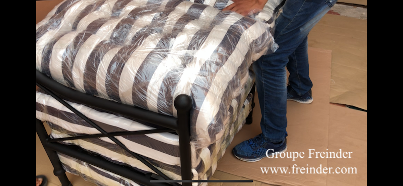 salon, de, jardin, fer, forgé, mosaique, marrakech