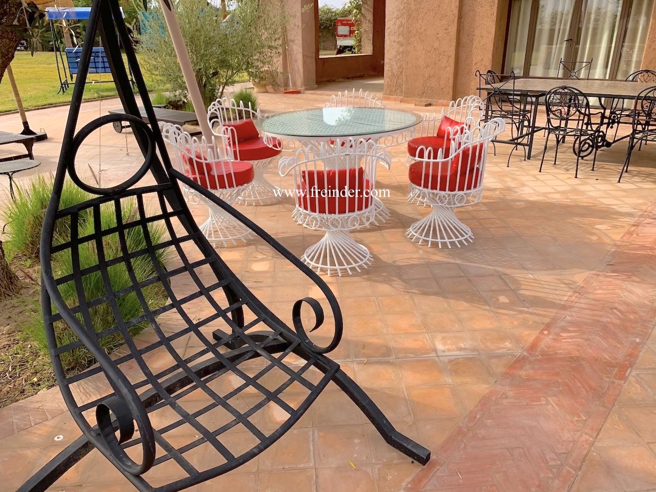 table, de, jardin, mobilier, meubles