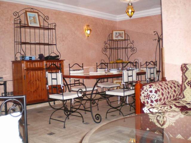 salle à manger en fer forgé