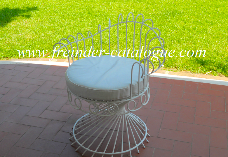table, de, jardin, en, fer, forge