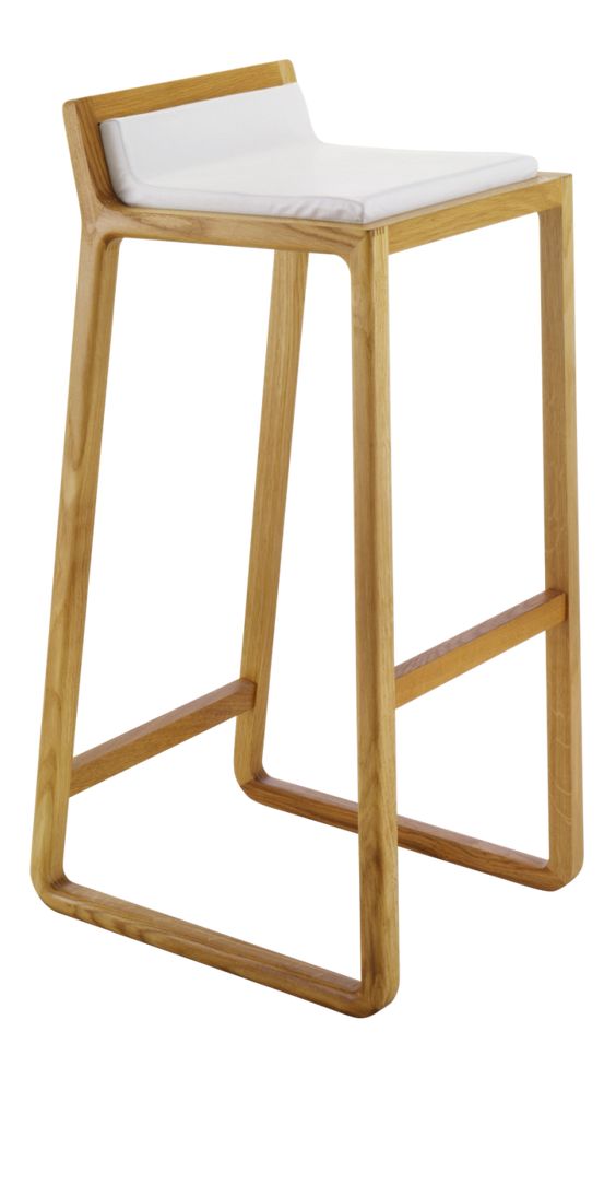 tabouret, de, bar, en, bois