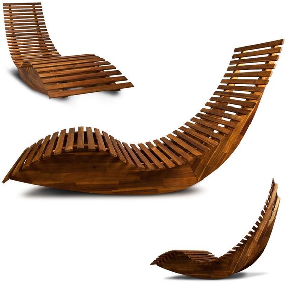 transat, chaise, longue, en, bois, et, toile, transat, avec, repose, pied, chaise, longue, extérieur, relax,