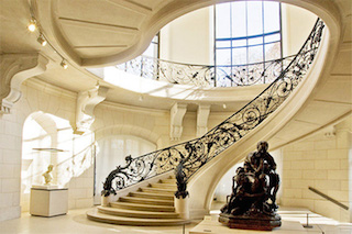 Rampe, escalier, en, fer, forgé, ferronnerie, d’Art,
