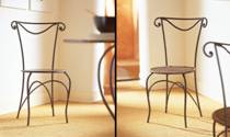 chaise en fer forgé