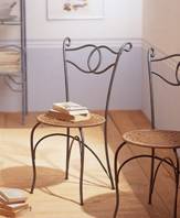 chaise en fer forgé