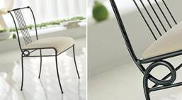 chaise en fer forgé