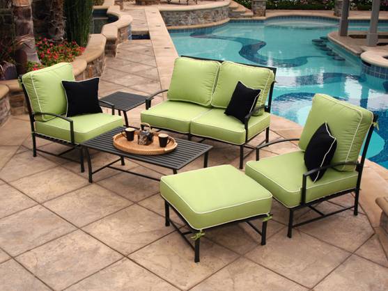 mobilier de jardin en fer forgé