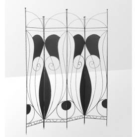 Paravent en fer forgé – paravent fer forgé – paravent design – paravent en bois -