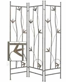 Paravent en fer forgé – paravent fer forgé – paravent design – paravent en bois -