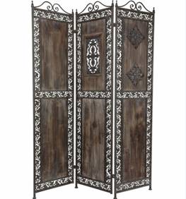Paravent en fer forgé – paravent fer forgé – paravent design – paravent en bois -