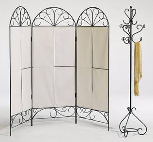 Paravent en fer forgé – paravent fer forgé – paravent design – paravent en bois -