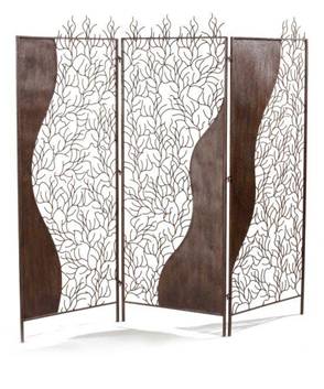 Paravent en fer forgé – paravent fer forgé – paravent design – paravent en bois -