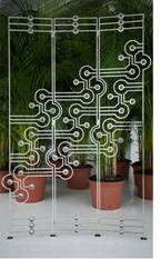 Paravent en fer forgé – paravent fer forgé – paravent design – paravent en bois -