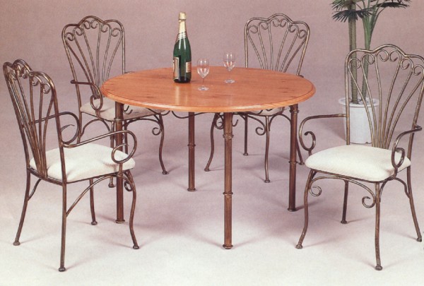 Salle à manger en fer forgé
