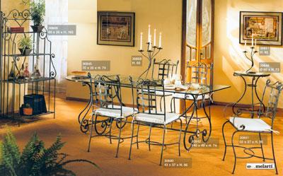 Salle à manger en fer forgé